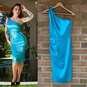 PINUP COUTURE VIVIAN SATIN DRESS SMALL
